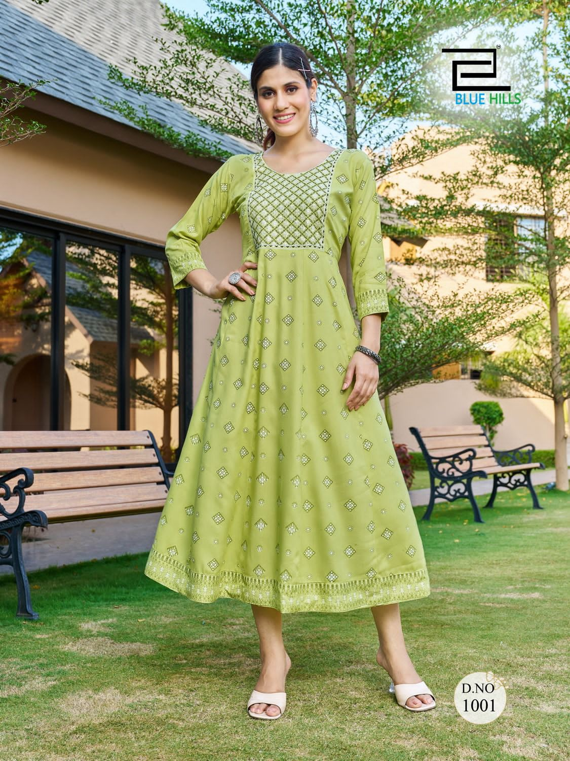 Blue Hills Zest Gown Style Anarkali Plus Size Kurtis Catalog
